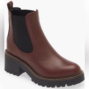 NWOB Nordstrom Miah Water Resistant Chelsea Lug Boot